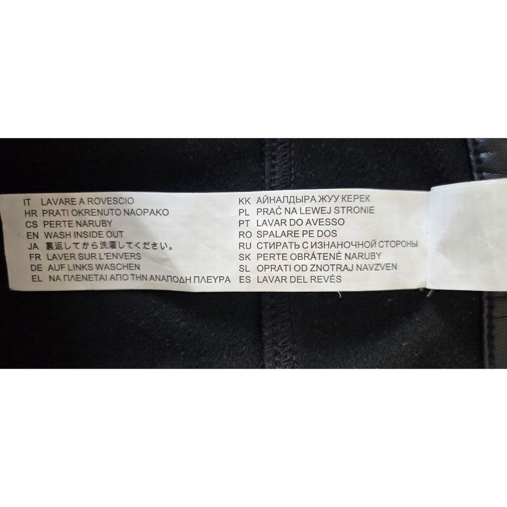 Women's Calzedonia Black Faux Leather Leggings L - Picture 12 of 15